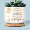 Custom Home Decor Ceramic Plant Pot - Personalized Birthday Gifts For Daughter - She’ll Always Be Mom’s Girl