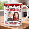 Custom 3D Inflated Effect Printed Mug - Personalized Birthday Gifts For Daughter - Dad’s Forever Troublemaker