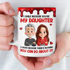 Custom 3D Inflated Effect Printed Mug - Personalized Birthday Gifts For Daughter - Dad’s Forever Troublemaker