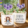 Custom Glass Everlasting Tulips - Personalized Retirement Gifts For Teachers, Women - Enjoy The Next Chapter
