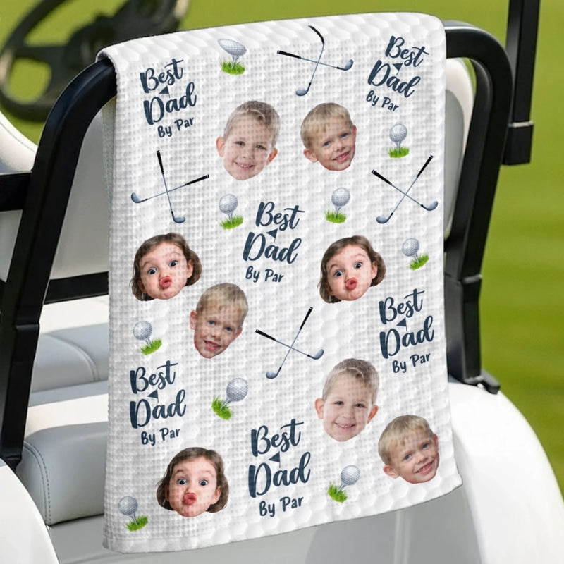 Custom Photo Golf Towel - Personalized Father's Day Birthday Golf Gifts For Dad, Grandpa - Good Days Start With Golf