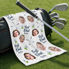 Custom Photo Golf Towel - Personalized Father's Day Birthday Golf Gifts For Dad, Grandpa - Good Days Start With Golf