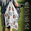 Custom Photo Golf Towel - Personalized Father's Day Birthday Golf Gifts For Dad, Grandpa - Good Days Start With Golf