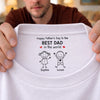 Custom Inside Neck Print T-Shirt - Personalized Father's Day Birthday Gifts For Dad, Grandpa - Dad Is My Greatest Strength