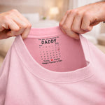 Custom Inside Neck Print T-Shirt - Personalized Father's Day Birthday Gifts For Dad, Grandpa - Love You More Than Words
