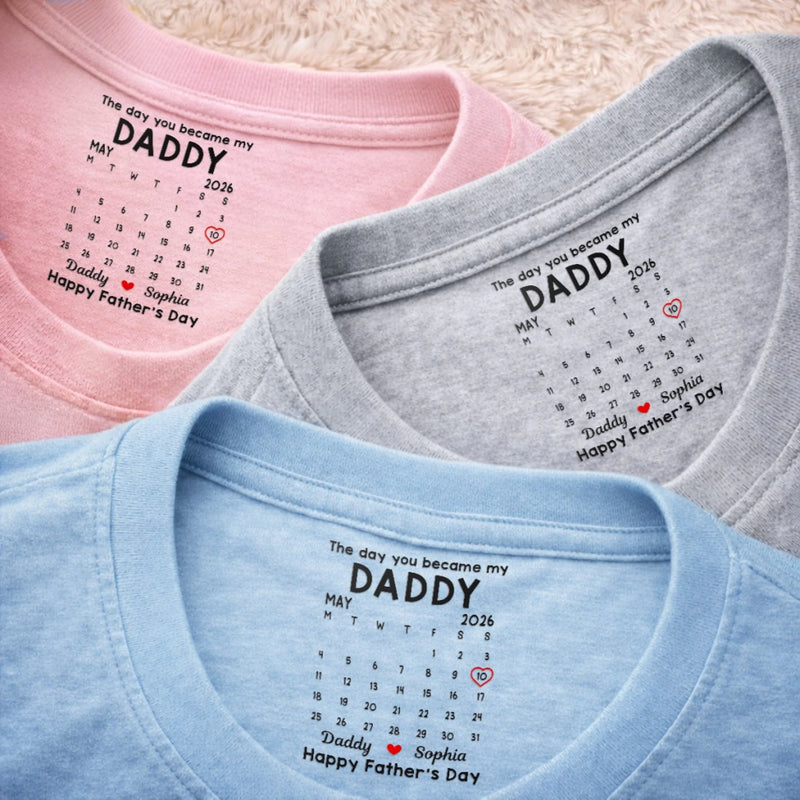 Custom Inside Neck Print T-Shirt - Personalized Father's Day Birthday Gifts For Dad, Grandpa - Love You More Than Words