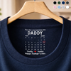 Custom Inside Neck Print T-Shirt - Personalized Father's Day Birthday Gifts For Dad, Grandpa - Love You More Than Words