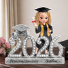 Custom Acrylic Plaque - Personalized Graduation Gifts For Him, Her - Her Next Chapter Looks Golden