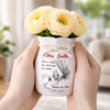 Custom Flower Vase With Ribbon - Personalized Graduation Gifts For Teachers - Thank You For Every Moment Of Care