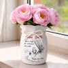 Custom Flower Vase With Ribbon - Personalized Graduation Gifts For Teachers - Thank You For Every Moment Of Care