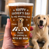 Custom Beer Glass - Personalized Father's Day Birthday Gifts For Dog Cat Lovers, Dog Dad And Mom, Cat Owners - Love Comes With Four Paws