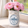 Custom Flower Vase With Ribbon - Personalized Graduation Gifts For Him, Her - A Proud Chapter, Beautifully Celebrated