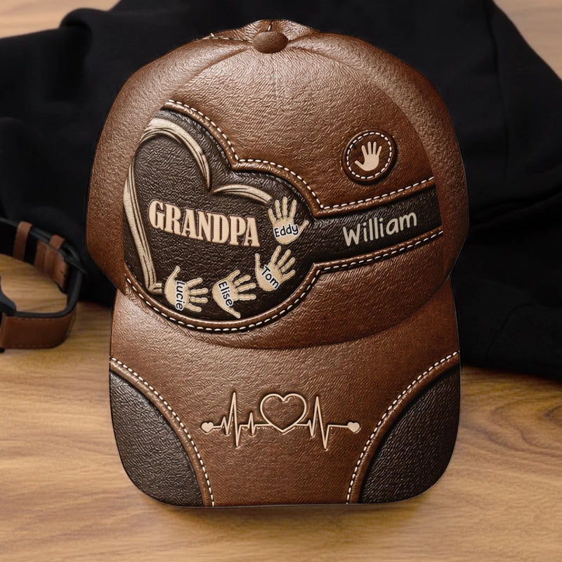 Custom Hat, All Over Print Classic Cap - Personalized Father's Day Birthday Gifts For Dad, Grandpa - Dad Makes Every Day Better