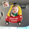 Custom Photo Acrylic Car Visor Clip - Personalized Father's Day Gifts For Dad, Grandpa - Precious Cargo In His Heart