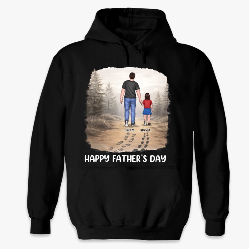 Custom Unisex T-shirt, Premium T-shirt, Hoodie - Personalized Father's Day Birthday Gifts For Dad, Grandpa - Dad Is Always There