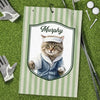 Custom Photo Golf Towel - Personalized Father's Day Birthday Golf Gifts For Dog Lovers, Dog Dad And Mom - Golf Mode Always On
