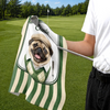 Custom Photo Golf Towel - Personalized Father's Day Birthday Golf Gifts For Dog Lovers, Dog Dad And Mom - Golf Mode Always On