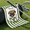 Custom Photo Golf Towel - Personalized Father's Day Birthday Golf Gifts For Dog Lovers, Dog Dad And Mom - Golf Mode Always On