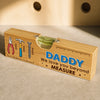 Custom Wooden Bottle Opener With Built-in Spirit Level - Personalized Father's Day Birthday Gifts For Dad, Grandpa - Dad Is Strength And Love