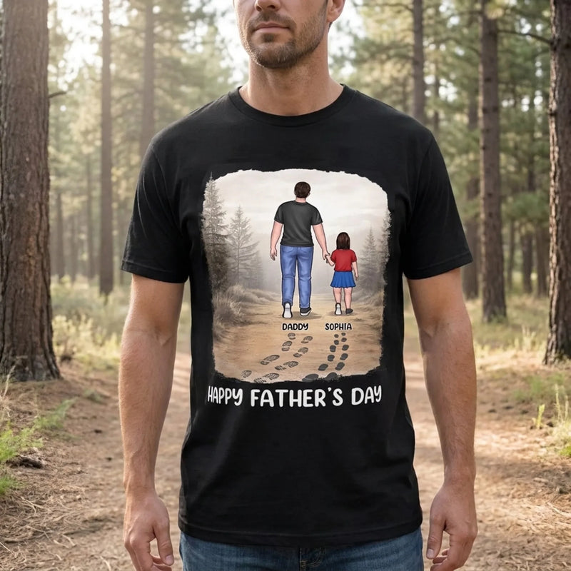 Custom Unisex T-shirt, Premium T-shirt, Hoodie - Personalized Father's Day Birthday Gifts For Dad, Grandpa - Dad Is Always There