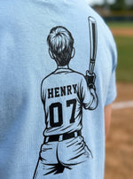 Custom Unisex T-shirt - Personalized Father's Day Birthday Gifts For Dad, Grandpa - Hit Hard Dream Big