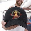Custom Vintage Washed Denim Baseball Cap - Personalized Father's Day Gifts For Dog Lovers, Dog Dad And Mom - Dog Dad, Snack Master