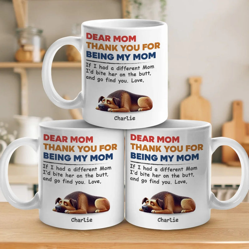 Custom Mug - Personalized Mother's Day Father's Day Birthday Gifts For Dog Lovers, Dog Dad And Mom - Dog Mom Dog Dad For Life