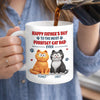 Custom 3D Inflated Effect Printed Mug - Personalized Father's Day Birthday Gifts For Cat Lovers, Cat Mom And Dad - Pawsitively Purrfect Moments
