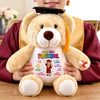 Custom Graduation Plush Bear - Personalized Graduation Gifts For Kids - Future Legend In A Tiny Cap