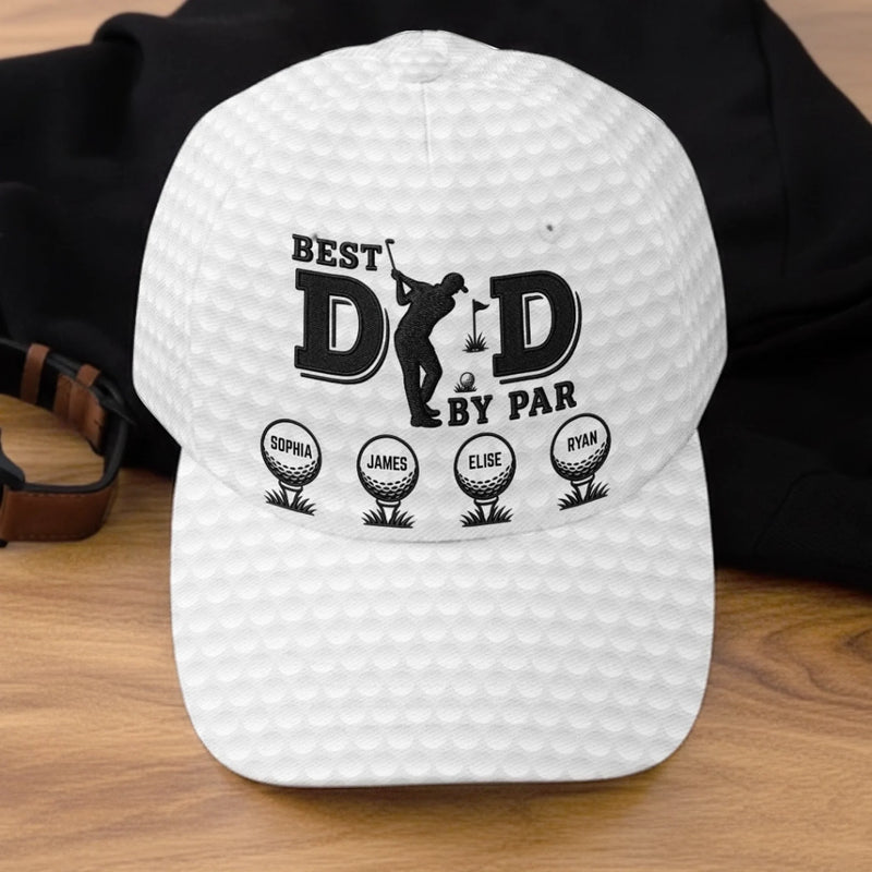Custom Hat, All Over Print Classic Cap - Personalized Father's Day Birthday Golf Gifts For Dad, Grandpa - The Best Dad Ever