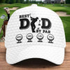 Custom Hat, All Over Print Classic Cap - Personalized Father's Day Birthday Golf Gifts For Dad, Grandpa - The Best Dad Ever