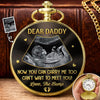 Custom Photo Pocket Watch - Personalized Father's Day, Baby Shower, Gender Reveal Gifts For New Dads, Grandpas - Love At First Ultrasound