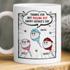 Custom Mug - Personalized Father's Day Birthday Gifts For Dad, Grandpa - Thanks For Not Giving Up On Me