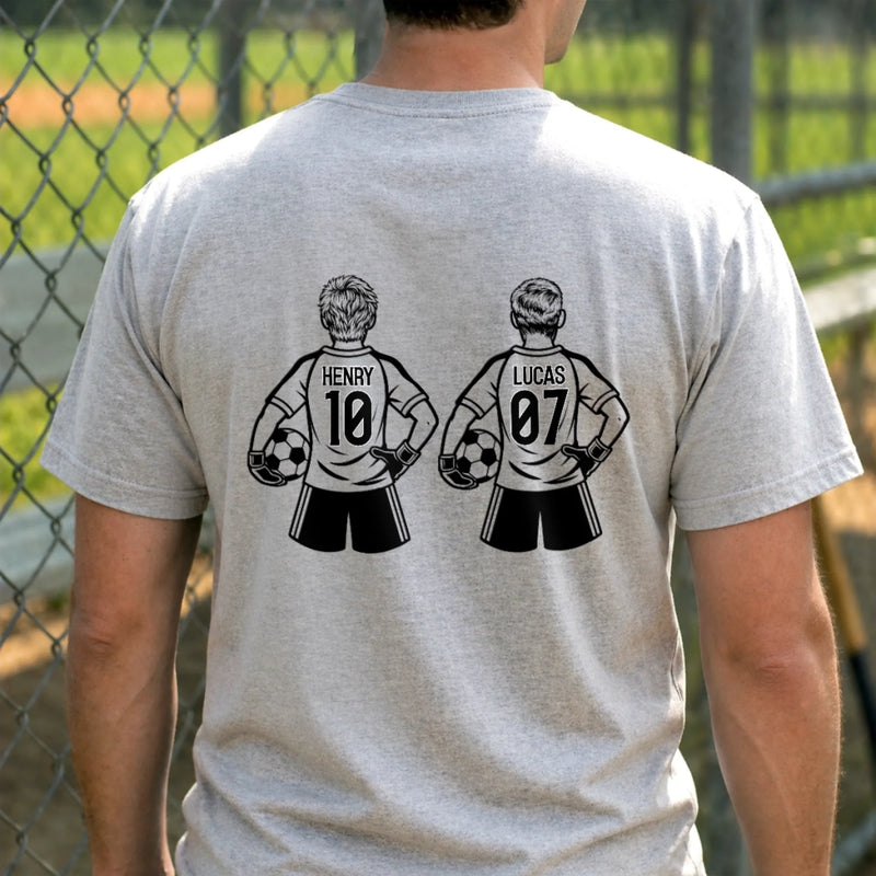 Custom LA 2026 Soccer Dad Unisex T-shirt - Personalized Father's Day Birthday Gifts For Dad, Grandpa, Soccer Lovers, Sports Fans - Proud Soccer Dad