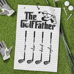 Custom Golf Towel - Personalized Father's Day Birthday Golf Gifts For Dad, Grandpa - One More Round Please