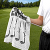 Custom Golf Towel - Personalized Father's Day Birthday Golf Gifts For Dad, Grandpa - One More Round Please