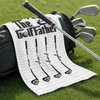 Custom Golf Towel - Personalized Father's Day Birthday Golf Gifts For Dad, Grandpa - One More Round Please