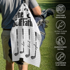 Custom Golf Towel - Personalized Father's Day Birthday Golf Gifts For Dad, Grandpa - One More Round Please