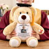 Custom Photo Graduation Plush Bear - Personalized Graduation, Memorial Sympathy Gifts For Loss Of Mom, Dad - A Milestone Shared With Heaven