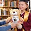 Custom Photo Graduation Plush Bear - Personalized Graduation, Memorial Sympathy Gifts For Loss Of Mom, Dad - A Milestone Shared With Heaven