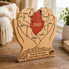 Custom Shaped Wooden Art Puzzle - Personalized Father's Day Birthday Gifts For Dad, Grandpa - Together We Run Strong