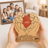 Custom Shaped Wooden Art Puzzle - Personalized Father's Day Birthday Gifts For Dad, Grandpa - Together We Run Strong