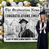 Custom Photo Backdrop - Personalized Graduation Gifts For Him, Her - Her Milestone Made The News