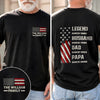Custom Unisex T-shirt - Personalized Father's Day Birthday Gifts For Dad, Grandpa - Strong, Kind And Always There