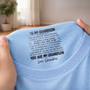Custom Inside Neck Print T-Shirt - Personalized Birthday Gifts For Son, Grandson - My Son, My Greatest Blessing