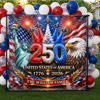 Custom Backdrop - Personalized America 250th Anniversary Gifts For Mom, Dad, Brother, Sister, Kids - Make History Part Of The Party
