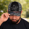 Custom Hat, All Over Print Classic Cap - Personalized Father's Day Gifts For Dad, Grandpa - Proud Hero, Prouder Dad