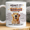 Custom 3D Inflated Effect Printed Mug - Personalized Father's Day Birthday Gifts For Dog Cat Lovers, Dog Dad And Mom, Cat Owners - Life Will Always Be Interesting