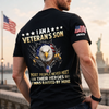 Custom Back Printed Shirt - Personalized 4th Of July Gifts For Son - Raised By A Hero