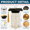 Custom Money Holder Mason Jar Light - Personalized Graduation Gifts For Him, Her - She’s Becoming Everything She Dreamed Of